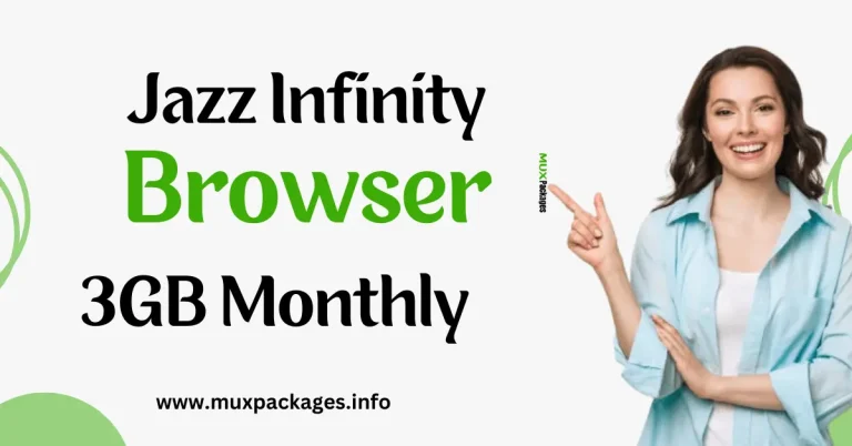 Jazz Infinity Browser 3GB Monthly Internet Package